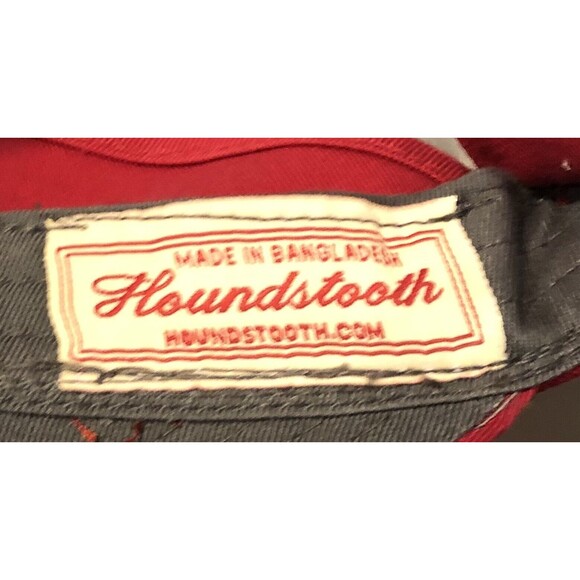 Arkansas Razorbacks Golf Visor Houndstooth Adjustable Back Red A Logo - Picture 8 of 8